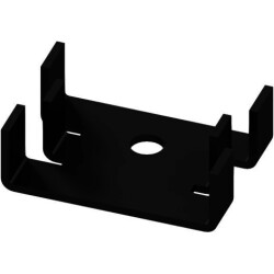 Finger shaped heatsink, (L x W x H) 18 x 25.4 x 8 mm, 25 K/W, black anodized, FK 209 SA 32