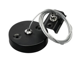 Zawiesie do Szynoprzewodu 1F 1,5 m Czarne Komplet Montażowy