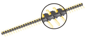 Złącze szpilkowe 4-pinowe raster: 2.0mm -rzędowe Samtec Przewlekany 3.9A 500.0 V.