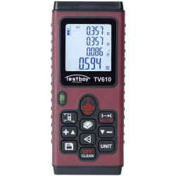 Testboy 62201000 TV 610 Laser Range Finder 60m LCD Backlight Auto-Off