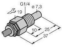 Turck 6870315 Czujnik zanurzeniowy FCS-G1/4A4-NAEX, 1 szt.