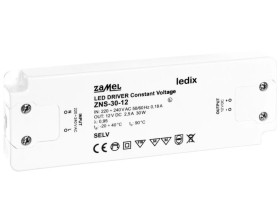 Zasilacz LED slim 12V DC 30W ZNS-30-12 LDX10000139