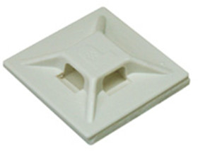 Mounting base, ABS, white, self-adhesive, (L x W x H) 19.1 x 19.1 x 4.6 mm, ABMM-AT-C