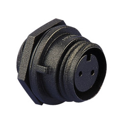 Bulgin PX0412/02S Buccaneer Line Socket Panel Mount 2-pole 250V AC 8A IP68