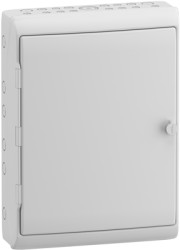 Control cabinet, 17 pre-punching, (H x W x D) 610 x 448 x 160 mm, IP65/IK09, polymer, light gray, 13198