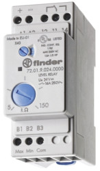 Przekaźnik monitorujący Poziom Finder styki SPDT 1 -fazowy