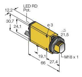 Fotokomórka odbiciowa Turck MIAD9LVAG 3037716 1 szt.