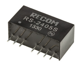 Przetwornica DC-DC, 2W, Uwe 18 → 36 V DC, Uwy 5V dc, Iwy 400mA, Recom