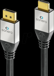 DisplayPort connector to HDMI A connector, 5 m, 4K @30 Hz