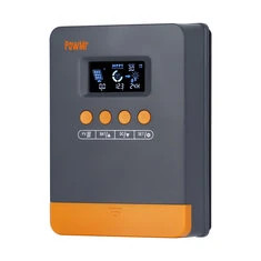 PowMr 25A 35A 45A MPPT Kontroler Ładowania Słonecznego Czarne LCD Regulator Maks 100VDC Panel Słoneczny Wsparcie 12V 24V Bateria