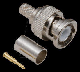 0401251/D bnc plug, crimp type, rg 178U, delrin