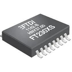 FTDI Chip Nadajnik/odbiornik wieloprotokołowy 1-TX 1-RX 16-pinowy SSOP FT230XS-U Powierzchnia 85 °C -40 °C USB 2.0