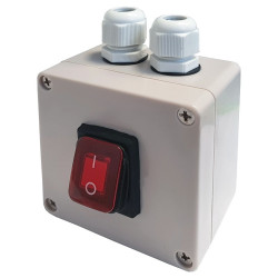 Przełącznik KCD4R w obudowie ON-OFF Hermetyczny IP65 Czerwony 16A/250V