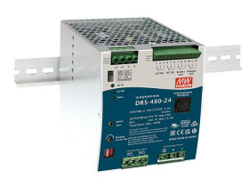 Zasilacz szyny DIN U wy 48V dc I wy 7.7A U we 90 → 305V ac MEAN WELL 480W Zasilacz na szynę DIN