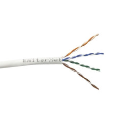 Kabel Emiter Net UTP (U/UTP) kat.5e 350 MHz,drut 4 x 2 x 24 AWG, K/EMITERNET-UTP5EPVC. /305m/