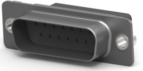 D-Sub plug, 15 pole, standard, straight, crimp connection, 5745908-2