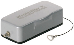 Cover cap, size A10, die-cast aluminum, longitudinal bow locking, IP65, 1665880000