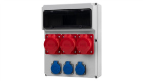 Rozdzielnica Femo 13M - Gniazda 2X16a 5P, 32A 5P, 3X230v /13 Modułów/