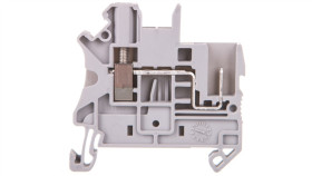 Złączka Szynowa 2-Przewodowa 2,5Mm2 Śrubowo/Wtykowa Szara Ut 2,5/1P 3045017...