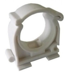 Uchwyt zamknięty do rur 32mm biały UZE-32 /100szt./