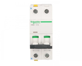 Wyłącznik nadprądowy 1P+N C 1A 6kA AC iC60N-C1-1N Acti9 A9F04601