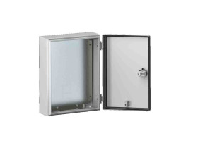 Szafka ścienna rozdzielcza 300 mm 380 mm 155mm Blacha stalowa Rittal, z drzwiami zwykłymi RAL 7035