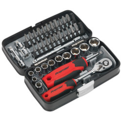 Sealey AK8945 Socket &amp; Bit Set 38pc 1/4&quot;Sq Drive