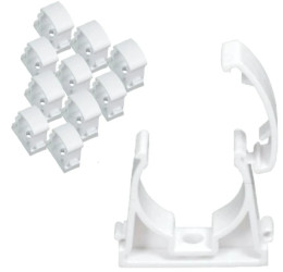 Uchwyt Zamykany Do rur kablowych uniwersalny 28mm 10 sztuk AKS Zielonka