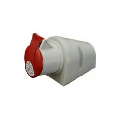 Gniazdo el. siłowe 16A 4P N/T IP44 3-fazowe nadtynkowe