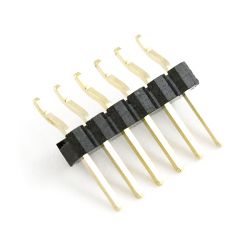 Header - 6-pin Male (SMD, 0.1", Right Angle)
