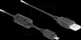 82414 Cable camera Nikon 8pin UC-E6 USB 1,80 m