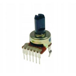 Potencjometr 2x50k/A (B50K) liniowy 7pin (6+1) L-10mm