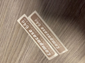 Commodore 64 Compucase badges set of 2