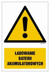 ZNAK - GF044 Ładowanie baterii akumulatorowych 10 x 15 cm PS - Płyta 1mm foto.