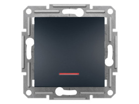 ASFORA Wyłącznik pojedynczy z podświetleniem antracyt EPH1400171 SCHNEIDER ELECTRIC