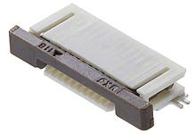 Złącze FPC 12-pinowe 0.5mm Montaż powierzchniowy Żeński Molex