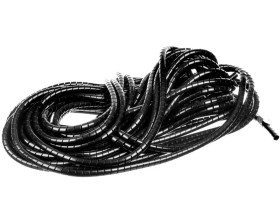 Wąż osłonowy spiralny do przewodów 10-40mm KW 12 czarna 61722840 /25m/