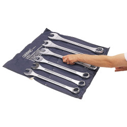 Draper 31167 6 Piece Heavy Duty Long Pattern Metric Combination Spanner Set