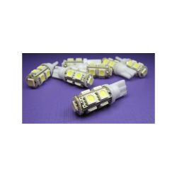 Żarówka LED R-10 12V biała 9xLED 5050 / 3080 lvt