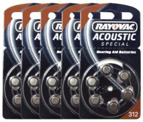 30 x bateria cynkowo-powietrzna Rayovac 312