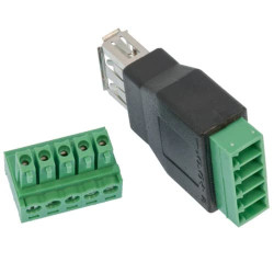 Adapter USB typ A Żeński na terminal adapter USB złącze śrubowe