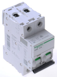Wyłącznik nadprądowy MCB, Typ B, 2-biegunowy, 2A, 12 → 133V, 100 → 133V, na szynę DIN, Schneider
