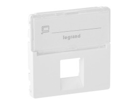 VALENA LIFE Plakietka z etykietą gniazda 1 x RJ45 kat.6a UTP biała 755470 LEGRAND