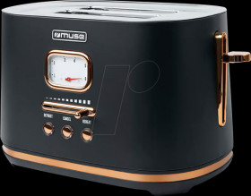 436420 MUSE MS-130 BC stainless steel toaster, black