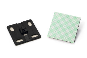 Uchwyt opaski kablowej długość 38mm szerokość 38 mm HellermannTyton Czarny