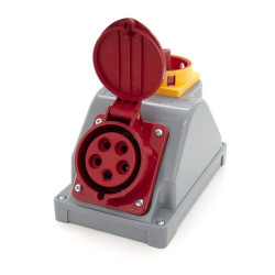 Gniazdo siłowe stałe kombi 32A/5P + wyłącznik główny, ELS Elektrotechnika, N001TRG