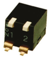Przełącznik DIP 2-pozycyjny SPST SMD 25 mA przy 24 V DC -20 → +70°C