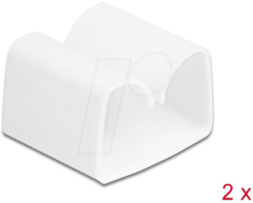 18395 Cable holder, 2 pieces, white