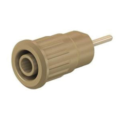 Gniazdo bananowe Żeński Wciskana typ Gniazdo bananowe Brązowy 24A Staubli rozmiar 4 mm