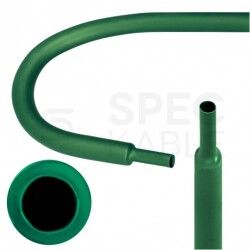 Rurka termokurczliwa RTS 1,6/0,8mm bezhalogenowa LSOH zielona 1m